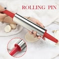 thumbnail image 2 of Leutsin Barre de Pressage à Rouleau en Acier Inoxydable Outil de Pâtisserie Nouveau Type, 2 of 4