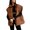 Dark brown, variant on Womens Puffer Vest Stand Collar Full Zip Sleeveless Bubble Puffer Vest Quilted Padded Warm Coat Outwear