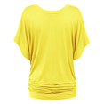 thumbnail image 6 of Ashirexll Ladies Tops and Blouses, Short Sleeve Tops for Women, Fashion Casual Women Plus Size Solid Short Sleeve Blouse V-neck Loose T-shirts, 6 of 7