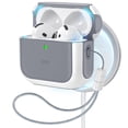 thumbnail image 1 of ESR para AirPods de 4ª generación, compatible con AirPods 4 Gen (2024) (USB-C), compatible con MagSafe, cubierta de protección contra caídas con cordón, funda híbrida Orbit, blanco, 1 of 5