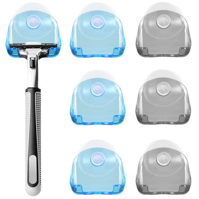 6 ganchos de succión para maquinilla de afeitar, gancho de succión para ducha, colgador de succión para baño