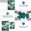 thumbnail image 6 of 500pcs Traditional Crane Artwork Puzzle, Compact Cardboard Jigsaw, Relaxing Entertainment for Adults, Couples Families, Perfect Gift for New Year/Birthdays, Suitable for Art Puzzle Lovers, Gamer-F, 6 of 9
