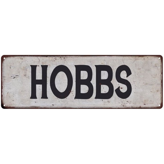 HOBBS Vintage Look Gift Rustic Chic Metal Sign 6x18 206180036290