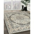 thumbnail image 3 of Ahgly Company Machine Washable Indoor Square Traditional Wheat Beige Area Rugs, 5' Square, 3 of 7
