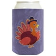thumbnail image 4 of Fall Party Supplies Thanksgiving Turkey Pilgrim 12-Pack Can Coolers Coolies, 4 of 8