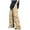 Beige, variant on Dagegui Mens Baggy Goth Cargo Pants Side Buttons Y2K Straight Leg Joggers Pant Outdoor Work Trousers with Pockets Casual Streetwear Loose Pants Black,XXXL