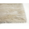 thumbnail image 4 of Ivory Faux Fur Area Rug 8x10 69156, 4 of 5