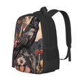 thumbnail image 1 of Balery Moonlit Crow Blossoms Mochila para hombre y mujer - Tela Oxford 600D resistente - Gran capacidad, resistente al agua, ideal para la escuela, viajes y senderismo, 1 of 6