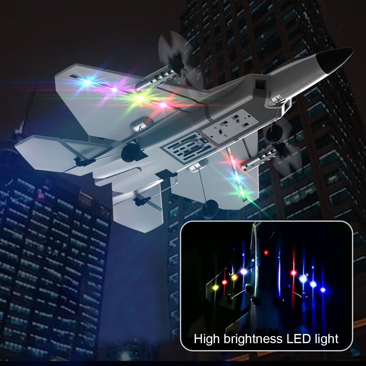 Fisca Remote Control Airplane for Kids and Adults, 4 Channel 3D/6G Mode Stunt Flying Upside Down RC Jet Aircraft, Flying Toys Easy Control for Beginners