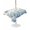 White, variant on Outdoor Tablecloth with Umbrella Hole for Patio/Picnic/Party/Camping, Blue Hydrangea Waterproof Table Cloth Round Cover Washable, Spring Summer Eucalyptus Wooden (Dia 60")