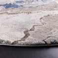 thumbnail image 4 of SAFAVIEH Cyrus Tendrils Abstract Shag Area Rug, Blue/Beige, 6'7" x 6'7" Round, 4 of 12