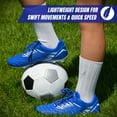 thumbnail image 7 of Vizari Valencia FG Soccer Cleats for Men and Women | Wide Fit Football Shoes with TPU Studs - ROYAL/WHITE, 6.5, 7 of 7