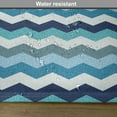 thumbnail image 6 of Ambesonne Aqua Place Mats Set of 4, Retro Zig Zag Stripes, Standard Size, Pale Blue Navy Blue, 6 of 6