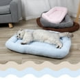 thumbnail image 4 of Acogedora y cálida colchoneta para patitas pequeñas, cama para perros y gatos de felpa suave en color azul S, 4 of 5