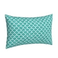 thumbnail image 2 of Naloa Aquamarine Glitter1 Pillowcase, Throw Pillowcase, Wrinkle-Free, Stain-Resistant with Hidden Zipper for Bedroom Sofa - 20"x30", 2 of 9