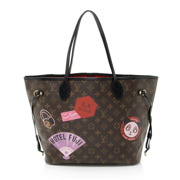 Pre-Owned Louis Vuitton Monogram Canvas World Tour Neverfull MM Tote