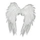 thumbnail image 1 of Ala de ángel con tirantes, alas emplumadas para usar en juegos de rol navideños. Blanco, 1 of 9