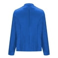 thumbnail image 5 of TKLPEHG Work Blazer for Women 2025 Casual Dressy Open Front Cropped Blazer Jackets Lapel Business Work Office Long Sleeve Cardigan Coats (Blue,XXL), 5 of 6