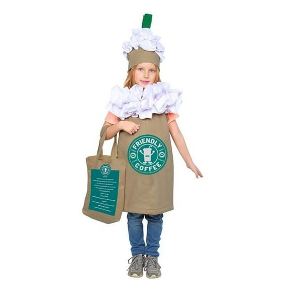 Girls Frappuccino Costume - Small - Size 4-6