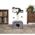 thumbnail image 4 of Productos para mascotas Cat Tree Prevue Kitty Power Paws Shag Hideaway, 4 of 5