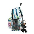 thumbnail image 4 of FORMRS School Backpack with Front Zippered Pocket 12" Student Travel Daypack, Colorful Sailboats, 4 of 6