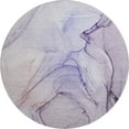 thumbnail image 2 of Addison Rugs Mayfield Washable Transitional Watercolors Purple Round Rug, 8' x 8', 2 of 5