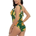 thumbnail image 4 of Honeii Pizza for women's one-piece swimsuit featuring a chic one-shoulder design experience elegance and style in the water-Medium, 4 of 6