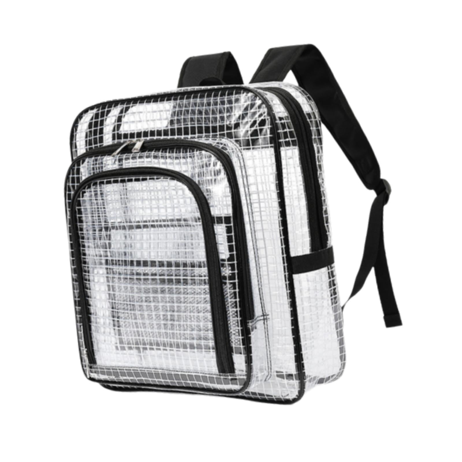 oshhni Clear Backpack Hand Tools Organizer Storage PVC Transparent Plumber Tool Bag A