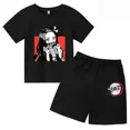 thumbnail image 5 of Conjunto de camiseta y pantalones cortos con estampado de Kamado Nezuko de Demon Slayer para adolescentes y niños, ropa de manga corta para niños y niñas, 5 of 5