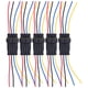 thumbnail image 3 of Conector de clavija de terminal, conector de cable eléctrico automotriz de 5 piezas para automóvil, cable conector impermeable, rendimiento potente, 3 of 9