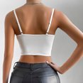 thumbnail image 5 of JGGSPWM Womens Summer Lace Bustier Mesh Sexy Vintage Spaghetti Strap Open Back Boned Corset Going Out Party Crop Top White S, 5 of 8