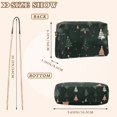 thumbnail image 4 of FORMRS Women Crossbody Purse with Chain Strap Vegan Leather Shoulder Handbag, Green Christmas Trees, 4 of 7