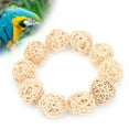 thumbnail image 2 of 10 Pcs Rattan Balls Small Animal Chew Toy, Durable Natural Color Sepak Takraw Toy Innovative Design Rattan Safe Parrot Small Animal Chew Toy for Birds[5CM], 2 of 9