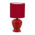 thumbnail image 1 of Ceramic Table Lamp With Shade 12.6" (Ruby), 1 of 1