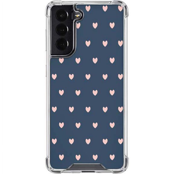 Skinit Hearts Blue and Pink Hearts Galaxy S22 Clear Case