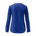 thumbnail image 4 of Sexy Tops for Women Casual Lace Long Sleeve T-Shirt Dressy Summer Round Neck Shirts Fashion Solid Soft Lightweight T Shirts 2026 Trendy Vacation Blouses Slim Fit for Leggings Tees Going Out Top, 4 of 5
