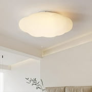 Arturesthome Modern White Cloud Flush Mount Ceiling Light Hanging Lights Fixture Chandelier Kids Room Bedroom Lamp Pendant Lighting for Children Living Room