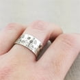 thumbnail image 5 of Clearance! Rings Kitecy Drawelry Personalized Birth Flower Ring Sterling Silver Engraved Month Floral 15 Wildflowers Daisy Finger Forever Love Wedding Promise Couple Rings Band Jewelry Gifts for Her, 5 of 7
