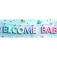 thumbnail image 5 of LUUFILx Welcome Baby Banner with Penguins Glitter Backdrop Decorations for Party Supplies Baby Shower Photography Props Background, 5 of 9