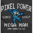 thumbnail image 2 of Mega Man Pixel Power 80s 8bit Gamer Hoodie Sweatshirt Women Men Brisco Brands S, 2 of 6