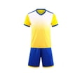 thumbnail image 2 of Amidoa Boys Athletic Shorts Set 2 Piece Quick-dry Performance T-Shirt and Active Shorts Outfit,Yellow Size 8, 2 of 6