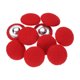 thumbnail image 1 of Uxcell 10 piezas de botones cubiertos de tela de 0.8" redondos para suéteres con shank de aluminio, color rojo, 1 of 7