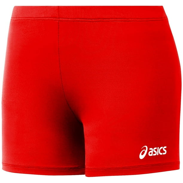 ASICS Women's 4? Court Short Volleyball Shorts (Red, 2XS)