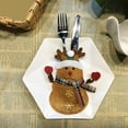 thumbnail image 2 of UYUH 5PCS Snowman Christmas Cutlery Set Festive Fork Spoon Kit for Holiday Table Decor, Xmas Dinner Party Supplies, Themed Hotel & Home Dining Decorations, 2 of 9