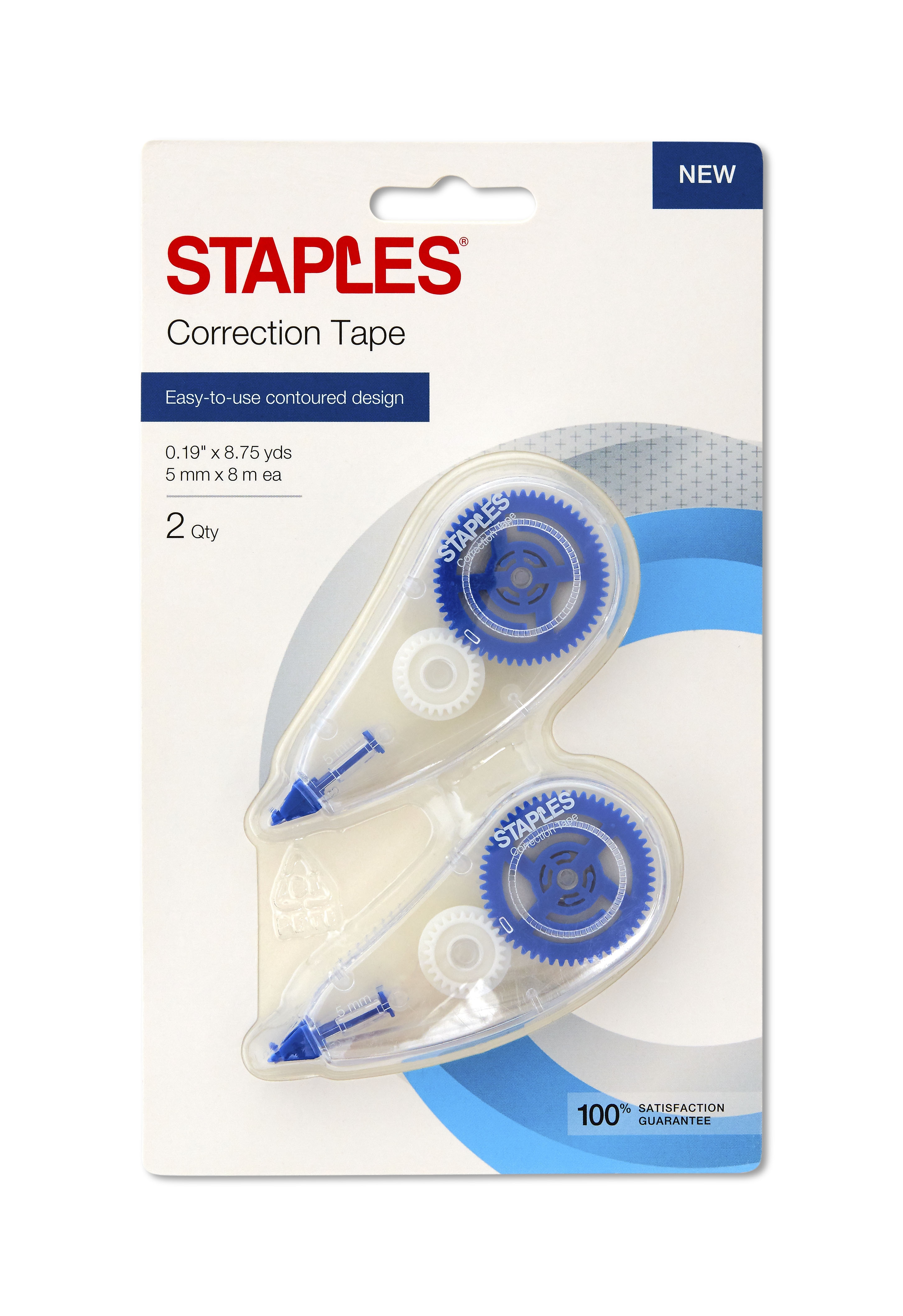 Staples Topwinder Correction Tape 2/Pack (52036) 24323553