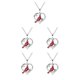 thumbnail image 3 of Minnieouse Corazón colgante collar cuello cadena novias hija gargantilla aniversario parejas joyería compromiso vacaciones cumpleaños Tipo 3 5piezas Minnieouse CBP188093, 3 of 6