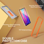 FITO For Samsung Galaxy A53 Case, Phone Case with Screen Protector and Kickstand (Orange)