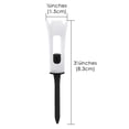 thumbnail image 4 of 16 - Pack 4 - Prong 3 - 1/4" Plastic Golf Tees: Professional Performance with Low Resistance & Shock Absorbing Design（8white+8black）, 4 of 6