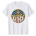 thumbnail image 3 of MAIHAN 250th Anniversary USA Shirt Patriotic American Flag Shirts for Women Men 1776-2026 Short Sleeve Tee Unisex(StyleC,White,L), 3 of 5