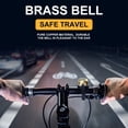 thumbnail image 4 of Bike Bell for AirTag Bicycle GPS Hidden in Bells Compatible with Air Tag  Fits 0.87 Inch Bicycle Handlebars Copper Material high Decibel Bell Waterproof Anti-Vibration  Gold, 4 of 9
